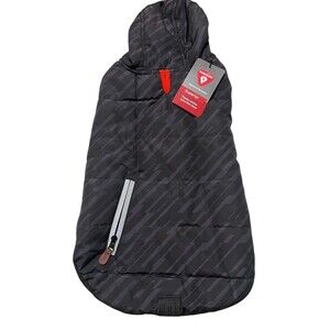 NEW Reddy Dog Reflective Puffer Jacket Insulated Water-Resistant Black Gray XXL